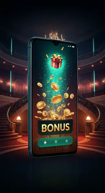 Ein Smartphone zeigt die aktive Bonusübersicht im Pistolo Casino mit einem Fortschrittsbalken und Willkommensbonus-Details.