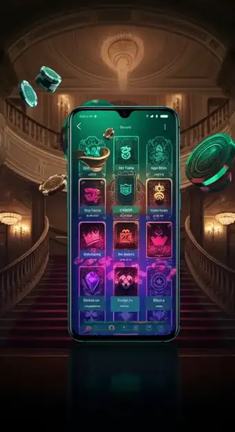 Übersicht des mobilen Pistolo Casino Interfaces auf einem Smartphone, das verschiedene Spielkategorien und Funktionen darstellt.
